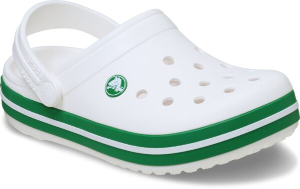 Crocs™ Crocband Clog Kid's 207005 White/Green Ivy