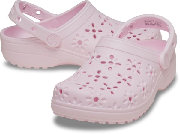 bdd076cc9fa8c1fb8111cfd6f9a16e09 Crocs™ CLASSIC FLORAL CUT OUT CLOG Pink Milk