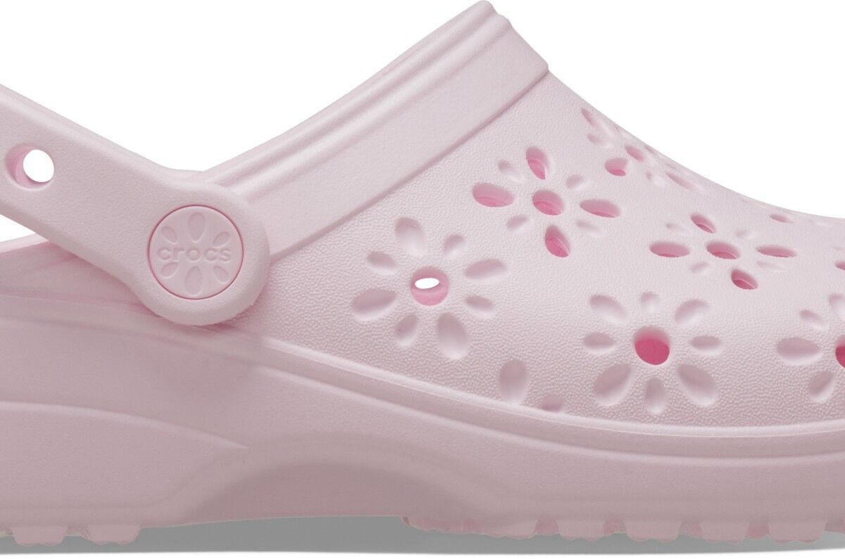 be4a851ef43e3f471798233c28a9fd2d Crocs™ CLASSIC FLORAL CUT OUT CLOG Pink Milk