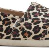 TOMS Classic Leopard Women's Slip-On Alpargata Beige