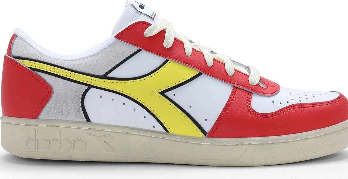 DIADORA Magic Basket Low Icona White/Ferrari Red Italy