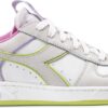 c0baee0c2f4596c019ab06aa2c119f99 DIADORA Magic Basket Low Label Wn White/Daiquiri Green