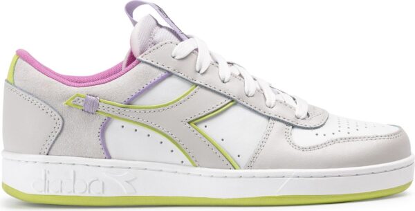 c0baee0c2f4596c019ab06aa2c119f99 DIADORA Magic Basket Low Label Wn White/Daiquiri Green