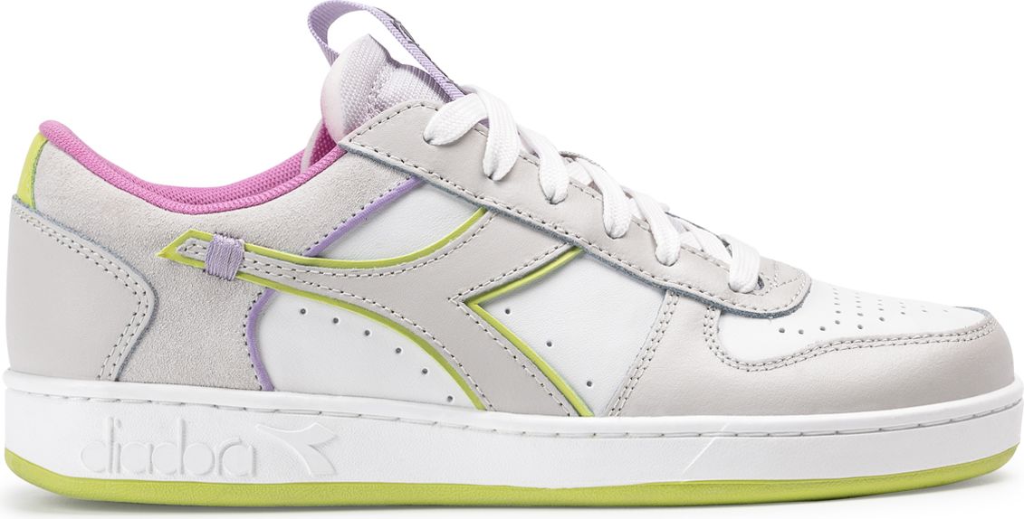 DIADORA Magic Basket Low Label Wn White/Daiquiri Green