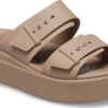 c4c0754aad3643d3cd08e3c919bbc8f5 Crocs™ Brooklyn Sandal Low Wedge Women's Latte