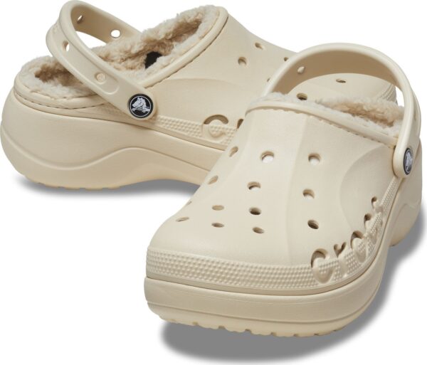 Crocs™ Baya Platform Lined Clog Winter White
