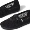 TOMS Moroccan Crochet Women's Classic Alpargata Black