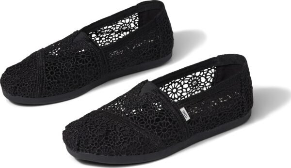 TOMS Moroccan Crochet Women's Classic Alpargata Black