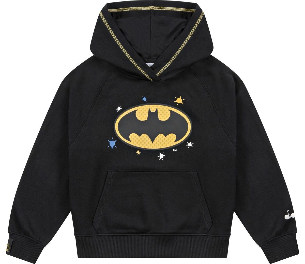DIADORA JU.HOODIE SUPERHEROES Black