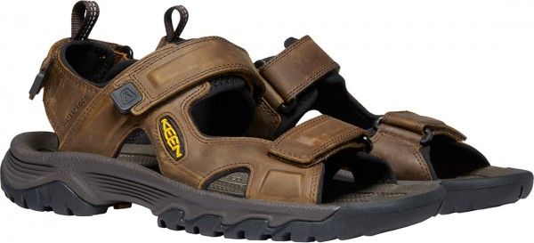ca592fed337e3b8a151b3d01b4b46207 Keen TARGHEE III OPEN TOE SANDAL MEN Bison/Mulch