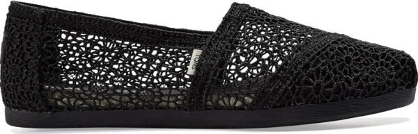 TOMS Moroccan Crochet Women's Classic Alpargata Black