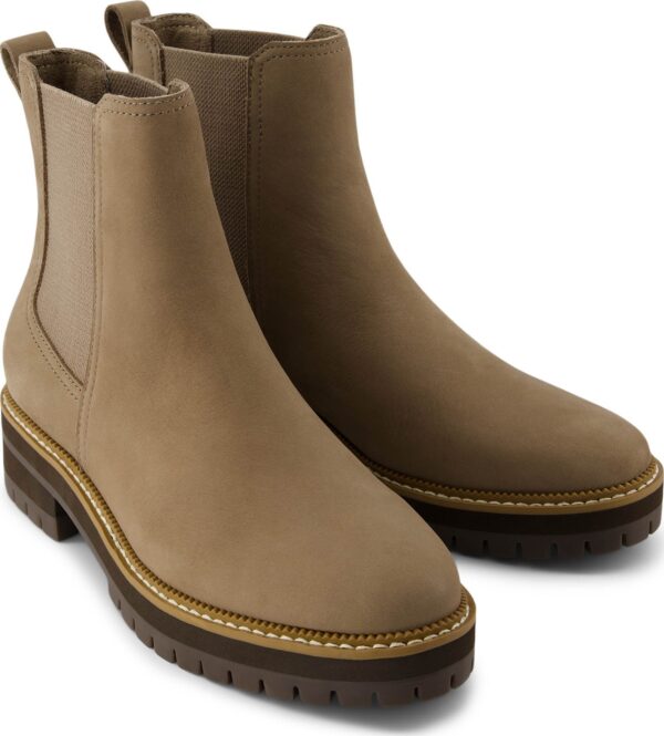 TOMS LEATHER WOMEN'S BENNET BOOT 10021289 Natural