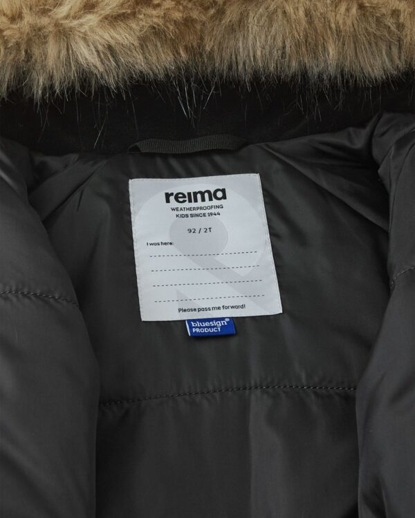 REIMA Lappi 5100129C žieminis kombinezonas (Juodas/Gėlėtas)