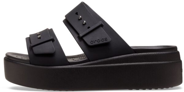 Crocs™ Brooklyn Sandal Low Wedge Women's Black