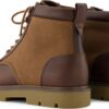TOMS OAK WAXED CANVAS/LEATHER MEN'S BOOT 10021370 Brown
