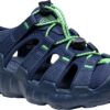 d15bb3f69d0d3c70dac8c44613376e16 Keen Hyperport H2 Big Kid's Naval Academy/Vibrant Green