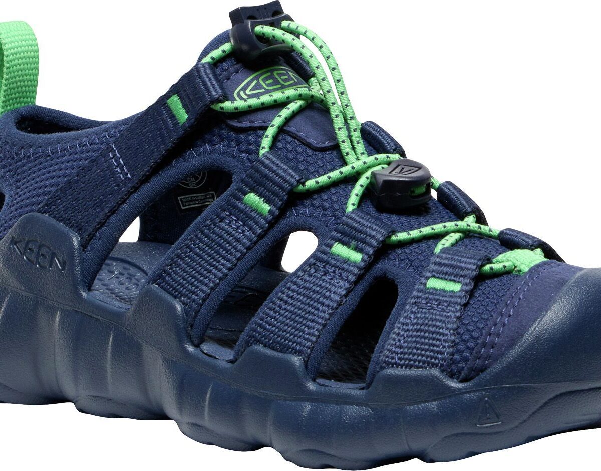 Keen Hyperport H2 Big Kid's Naval Academy/Vibrant Green