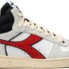d2a665518f9d4490d4810d62dd61711a DIADORA Magic Basket Demi Cut Suede Leather White/Ferrari Red Italy