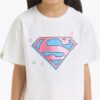d3108a200730f6c6e0e89e43cb81f27a DIADORA JG.T-SHIRT SS SUPERGIRL Optical White