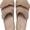 d466aab247c7a1706a4938392e3f4292 Crocs™ Brooklyn Sandal Low Wedge Women's Latte
