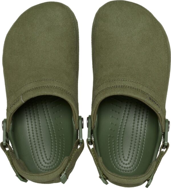 d58320748f089ad50d915be3994413f7 Crocs™ Classic Crafted Vegan Suede Clog Army Green
