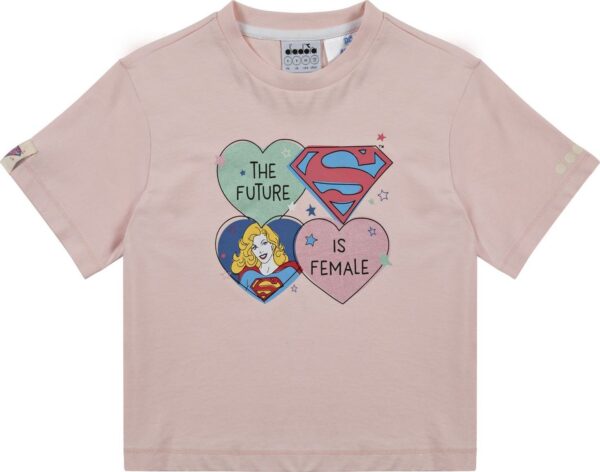 d624ade0a90889633982ccce2f141d33 DIADORA JG.T-SHIRT SS SUPERGIRL Wild Rose (50207)