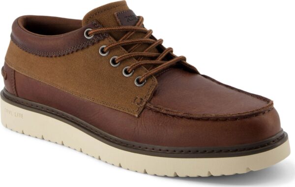 TOMS LEATHER/ WAXED CANVAS MEN'S BOOT 10021387 Brown