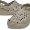Crocs™ CLASSIC FLORAL CUT OUT CLOG Taupe