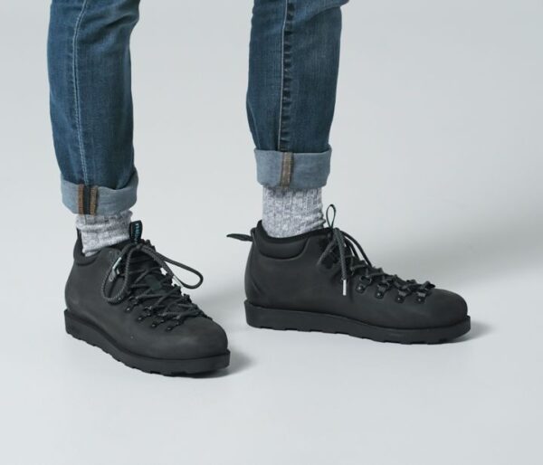 NATIVE FITZSIMMONS CITYLITE BLOOM Jiffy Black/Jiffy Black/Victoria Blue Laces