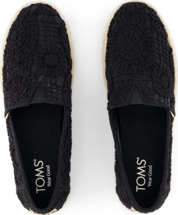 TOMS BLACK CROCHET LACE 10021938 Black