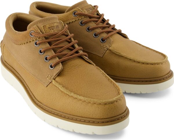 TOMS LEATHER/ WAXED CANVAS 10021383 Tan