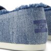 TOMS DARK SKY TEXTURED DENIM/FRAY 10021887 Blue