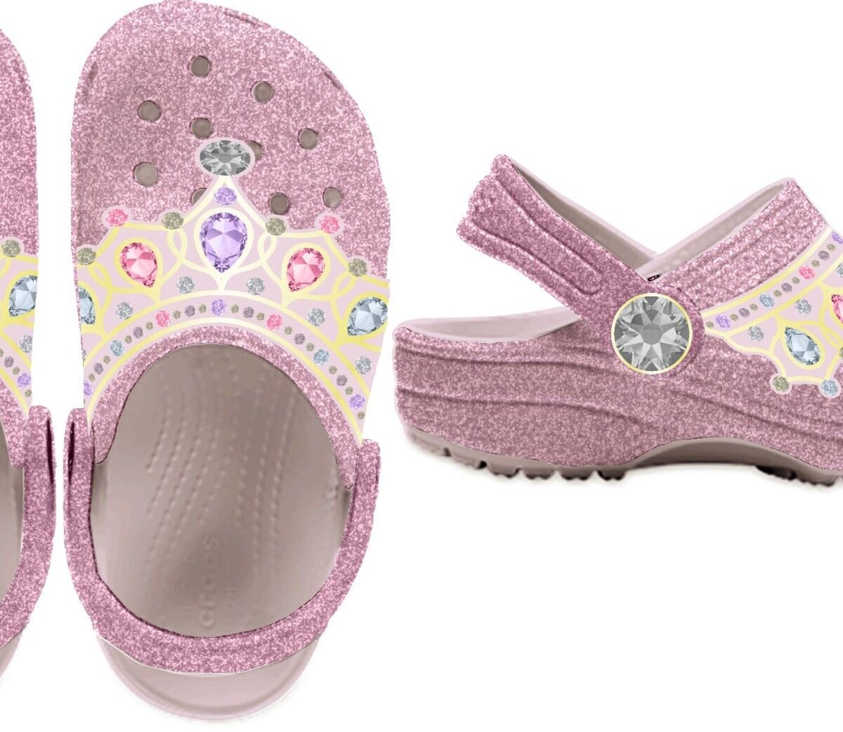 dbee01b9da1722a72044d9318d9489d3 Crocs™ Classic IAM Princess Clog Kid's Pink Milk/Multi