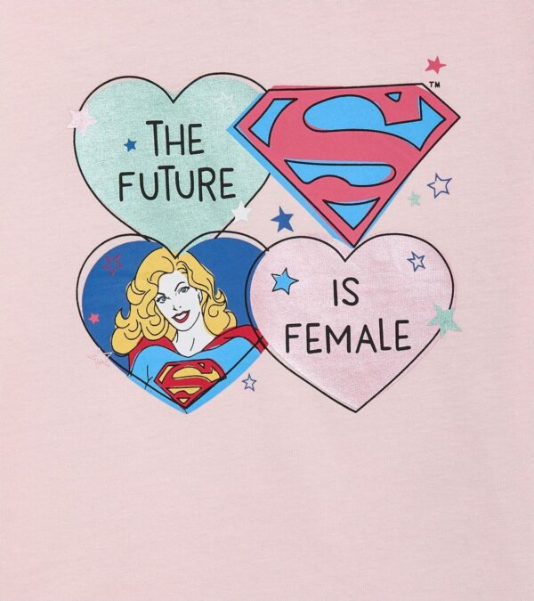dd6cccd2cf08408d9e702428d48c6ae8 DIADORA JG.T-SHIRT SS SUPERGIRL Wild Rose (50207)