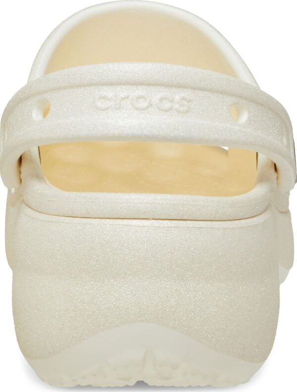 Crocs™ Classic Platform Glitter Clog W Chalk