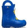 Crocs™ Handle It Lightning Bolt Rain Boot Kid's Blue Bolt