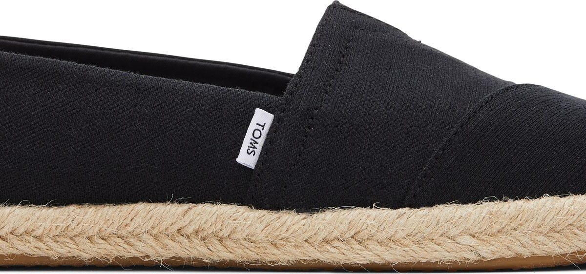 df08e04fa3ba16660b4c605c52d1f96e TOMS Recycled Cotton Women Alpargata Rope Black