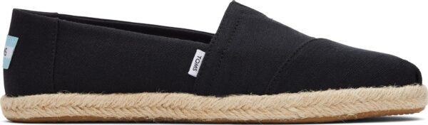 TOMS Recycled Cotton Women Alpargata Rope Black