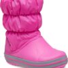 e0ed31dc075c54e037b6e5c33967cb74 Crocs™ Kids' Winter Puff Boot Electric Pink/Light Grey