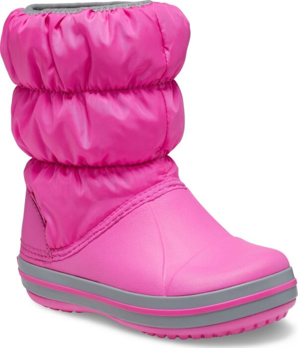 e0ed31dc075c54e037b6e5c33967cb74 Crocs™ Kids' Winter Puff Boot Electric Pink/Light Grey