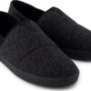 TOMS COZY TWILL MEN'S SLIPPER 10021377 Black