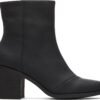 TOMS LEATHER WOMEN'S EVELYN BOOT 10020228 Black