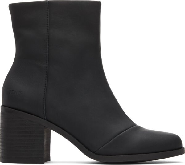 TOMS LEATHER WOMEN'S EVELYN BOOT 10020228 Black