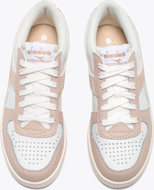 e1951befefd5fe0bb4bb82384cd4a83d DIADORA Magic Basket Low Leather Wn White/Whisper Pink