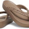 Crocs™ Classic Platform Geometrc Flip Latte