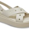 Crocs™ Brooklyn 4U Cross Strap Sandal Frappe
