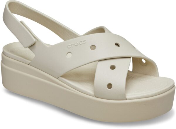 Crocs™ Brooklyn 4U Cross Strap Sandal Frappe