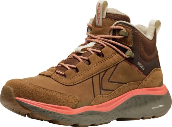 e46fdb917f3d6f0f4c4199f7ac1e3808 Keen Leiki Leather Mid Wp Women's 1031189 Chipmunk/Bison
