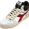 e512620dec463fc725c30844874801a2 DIADORA Magic Basket Demi Cut Suede Leather White/Ferrari Red Italy