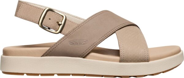 e56feeddcf439c71218b2dc908407b69 Keen ELLE LUXE CROSS STRAP 1030522 Plaza Taupe/Brindle